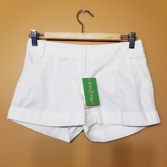 Lilly Pulitzer | Women’s Joette White Stretch Shorts (Size 0) - Picture 2 of 9